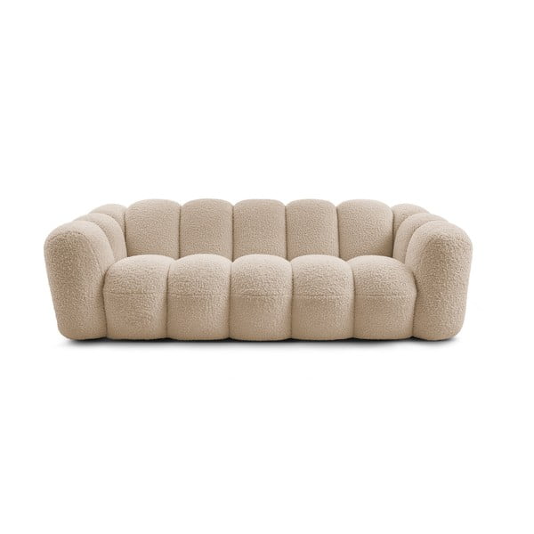 Šviesiai rudos spalvos iš boucle sofa 232 cm Hippolyte – Bobochic Paris