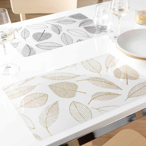 Iš plastiko padėkliukas 30x45 cm Feuillette – douceur d'intérieur-image-2