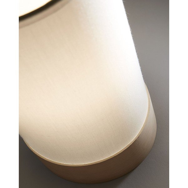 Baltos spalvos/natūralios spalvos iš buko masyvo stalinis šviestuvas (aukštis 26 cm) su tekstiliniu gaubtu Slat – Kave Home-image-2