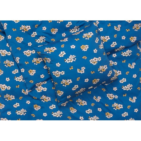 Dvigulė/itin ilga patalynė mėlynos spalvos iš satino medvilnės 200x220 cm Grand Pleasantly – JUNA-image-1