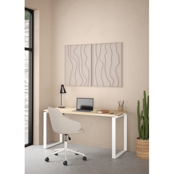 Rašomasis stalas su ąžuolo dekoro stalviršiu 60x150 cm Sign – Tvilum-image-2