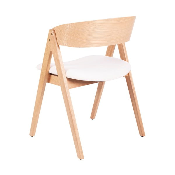 2 gummedžio valgomojo kėdžių su balta sėdyne rinkinys sømcasa Rina-image-1