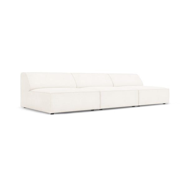 Sofa kreminės spalvos iš boucle 240 cm Jodie – Micadoni Home-image-3