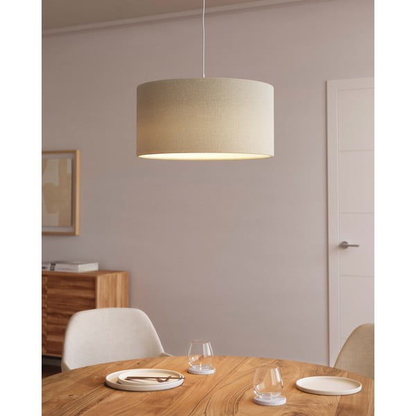 Kreminės spalvos šviestuvo gaubtas ø 50 cm Nazli – Kave Home-image-1