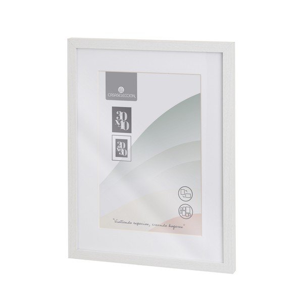Baltos spalvos pakabinamas rėmas 32x42 cm Sencillo – Casa Selección