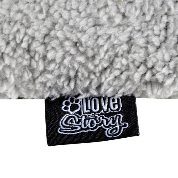 Iš sherpa vilnos pledas juodos spalvos šuniui 50x80 cm – Love Story-image-3