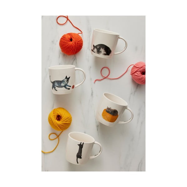 Iš porceliano  puodelis baltos spalvos 400 ml Best Feline Friends – Maxwell & Williams-image-1