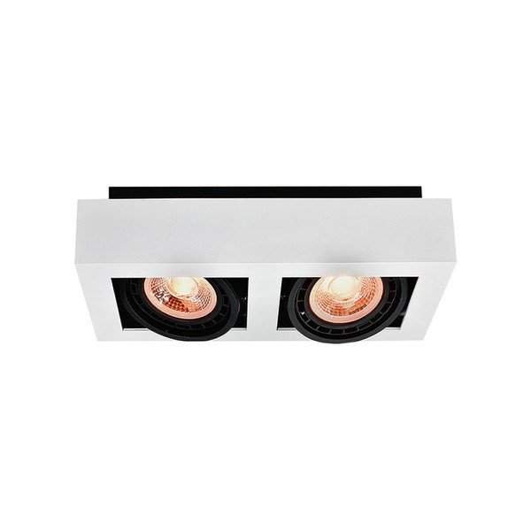 Lubinis šviestuvas baltos spalvos 34x18,5 cm su metaliniu gaubtu Loid – GTV