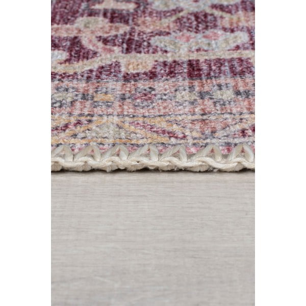 Skalbiamas iš perdirbto pluošto mišinio kilimas šviesiai raudonos spalvos 200x290 cm Windsor – Flair Rugs-image-4