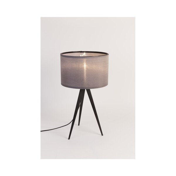 Juodos ir pilkos spalvos trikojis stalinis šviestuvas Zuiver, ø 28 cm-image-2