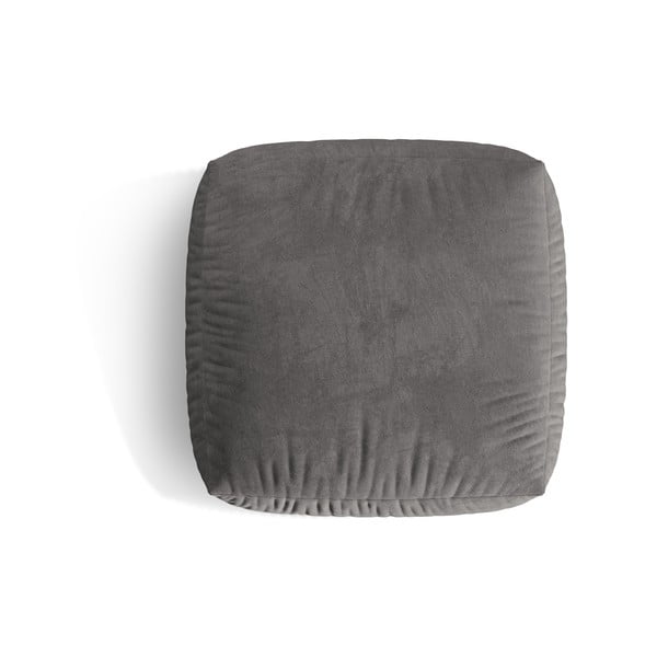 Pilkos spalvos iš velveto modulinė taburetė Martina – Micadoni -image-2
