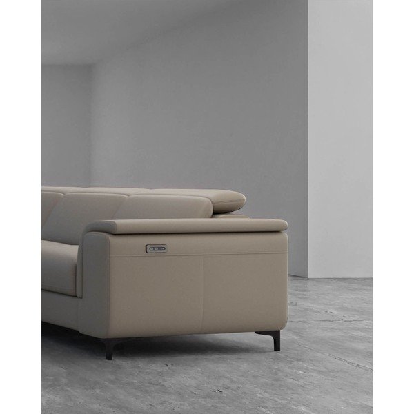 Kampinė sofa šviesiai rudos spalvos iš odos (su kairiuoju kampu) Brito – MESONICA-image-4