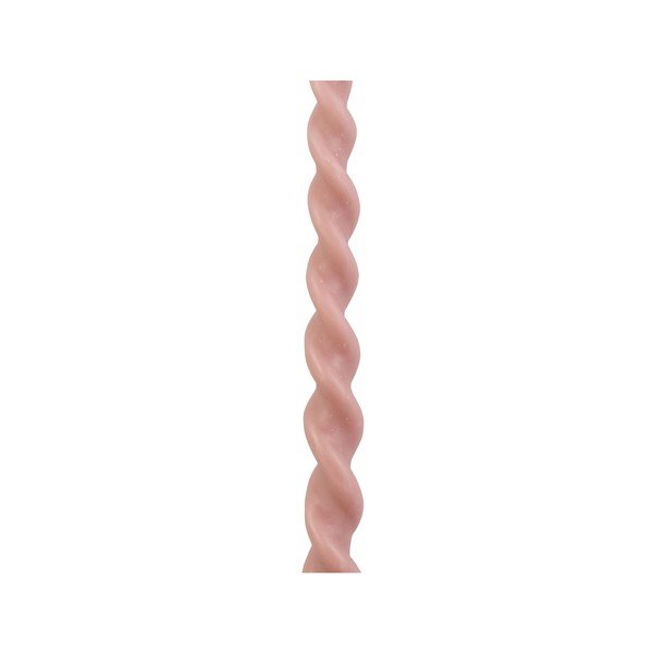 2 rožinės spalvos bičių vaško žvakių rinkinys PT LIVING Spiral-image-1