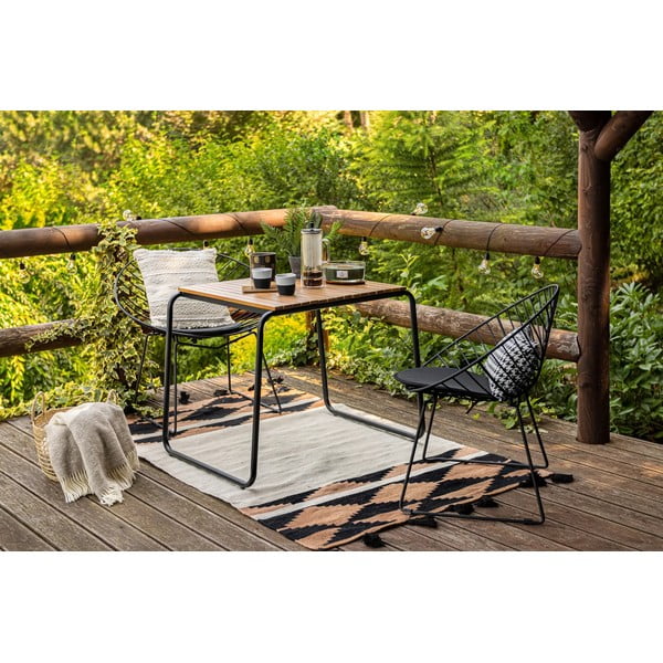 Dvipusis lauko kilimas iš perdirbto plastiko Green Decore Agate, 80 x 180 cm-image-3