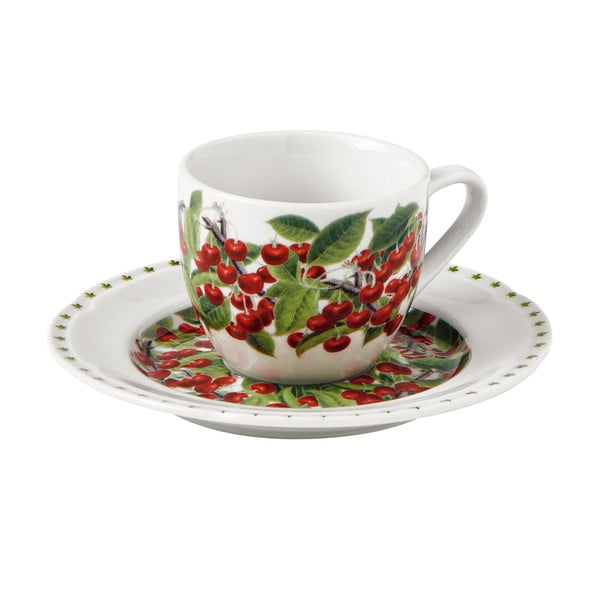 4 porcelianinių puodelių rinkinys su lėkštutėmis Brandani Le Primizie-image-4