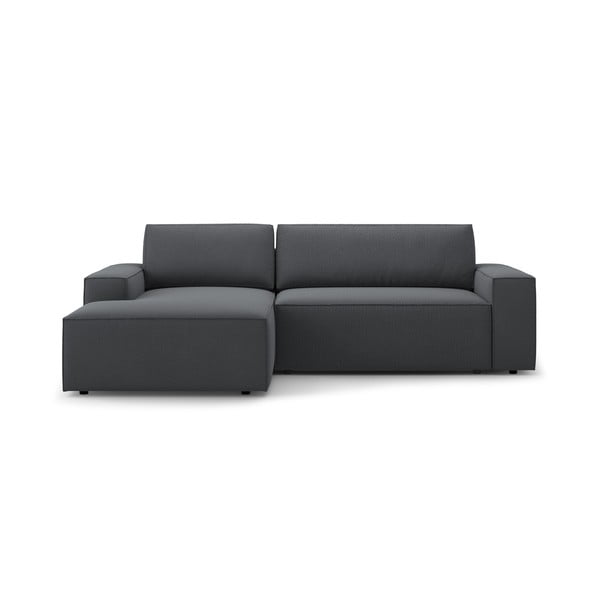 Sulankstoma kampinė sofa tamsiai pilkos spalvos (su kairiuoju kampu) Jodie – Micadoni Home