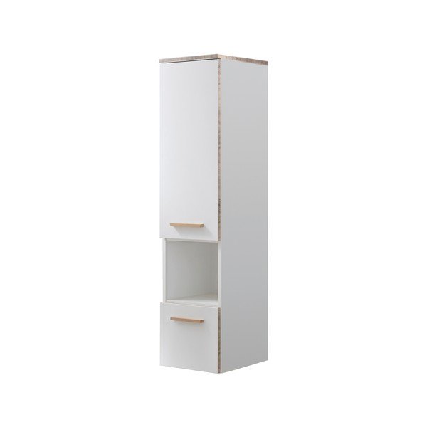 Balta aukšta pakabinama vonios kambario spintelė 30x123 cm Set 931 - Pelipal-image-2