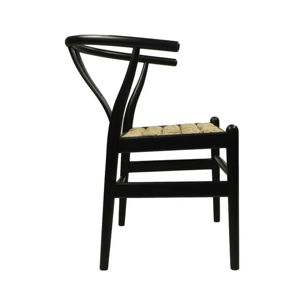 Juoda raudonmedžio valgomojo kėdė Wishbone - HSM collection-image-4
