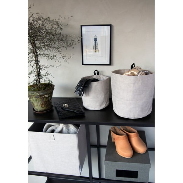 Iš tekstilės krepšys ø 22x22 cm Soft Storage – Bigso Box of Sweden-image-2