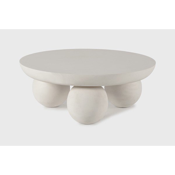 Smėlio spalvos iš mango masyvo apvalios formos kavos staliukas ø 90 cm Ailen – MOME-image-3