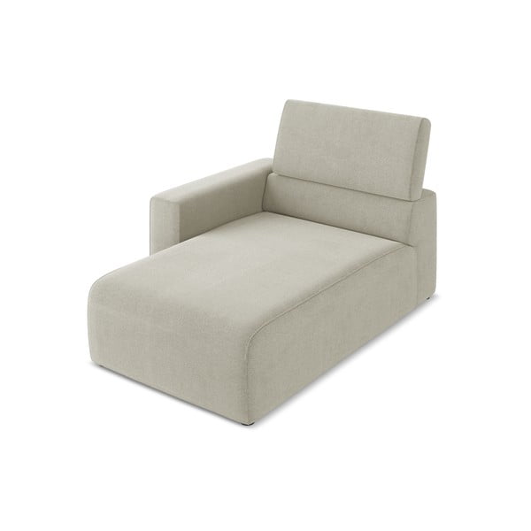 Smėlio spalvos modulinė sofos dalis (su kairiuoju kampu) Kalea – Makamii-image-1