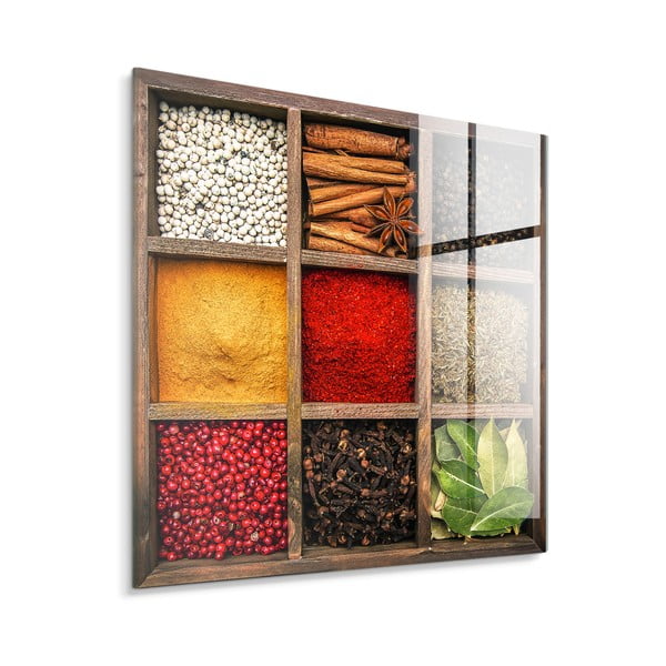 Paveikslas iš stiklo 30x30 cm Spices Box – Styler-image-4