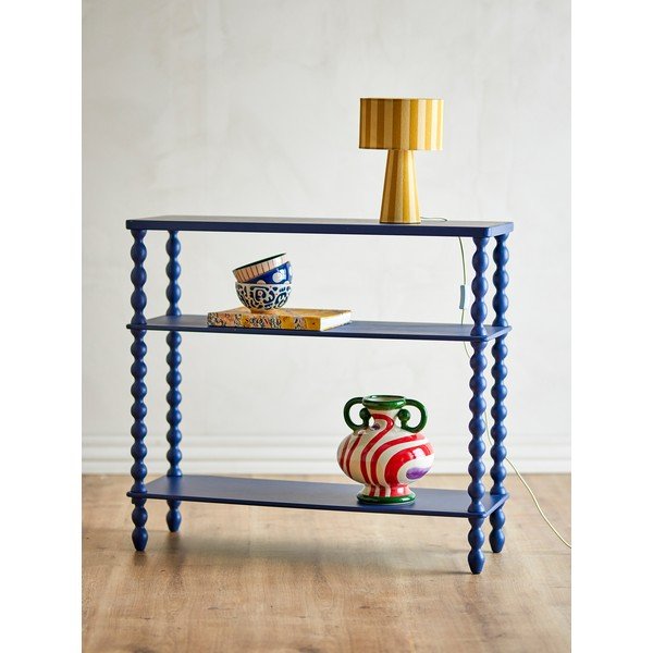 Mėlynos spalvos konsolinis staliukas 30x90 cm Salino – Bloomingville-image-1