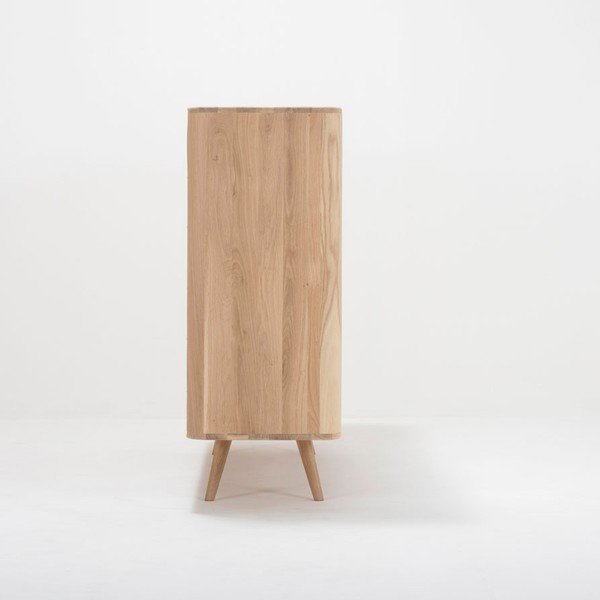 Dviejų ąžuolinių stalčių komoda Gazzda Ena, 180 x 110 cm-image-4