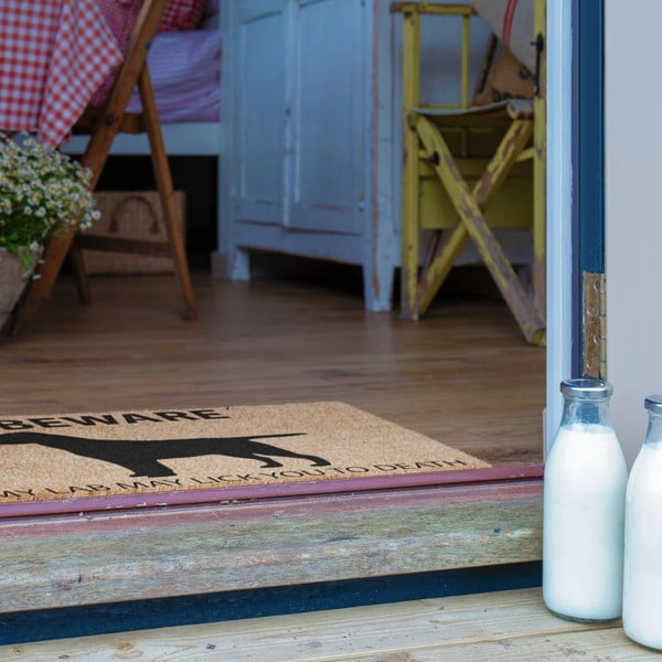 Iš kokoso pluošto grindų kilimėlis 40x60 cm Labrador – Artsy Doormats-image-4