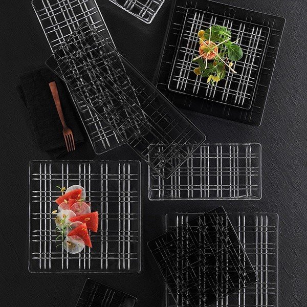 Stačiakampio formos padėklas iš krištolo Nachtmann Square Plate, 28 cm ilgio-image-3