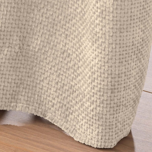 Smėlio spalvos iš šenilino užuolaida 140x260 cm Leo – douceur d'intérieur-image-4