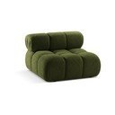 Iš boucle modulinė sofos dalis žalios spalvos (modulinė) Bellis – Micadoni Home