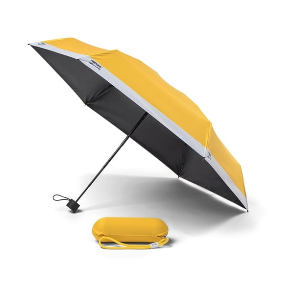 Geltonas sulankstomas skėtis Pantone
