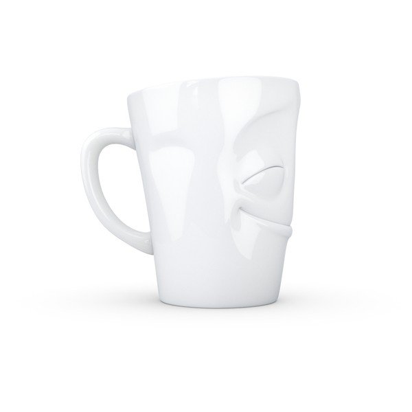 Baltas porcelianinis puodelis su rankena 58 products, tūris 350 ml-image-4