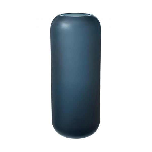 Mėlyno stiklo vaza "Blomus Bright", 30 cm aukščio