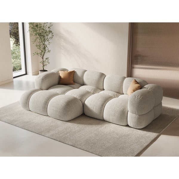 Smėlio spalvos kampinė sofa (su kairiuoju kampu/su gultu) Loretto – Cosmopolitan Design-image-1