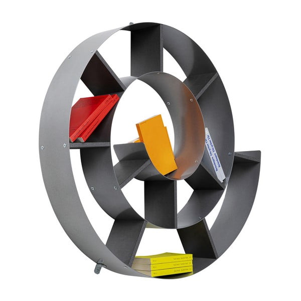 Juoda sieninė knygų spinta Kare Design Snail-image-1