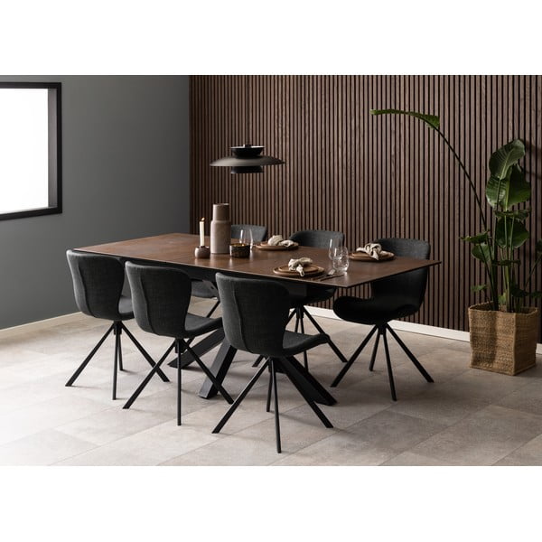 Valgomojo kėdės tamsiai pilkos spalvos 2 vnt. Batilda – Actona-image-3