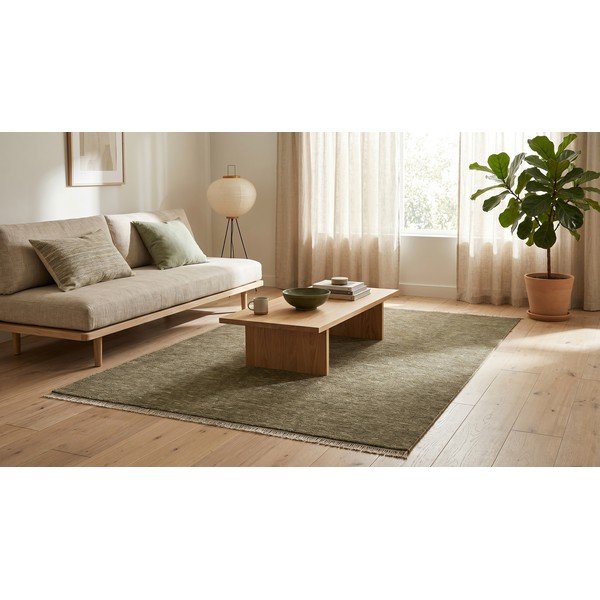 Tamsiai žalios spalvos kilimas 160x230 cm Puro – ESTE-image-3