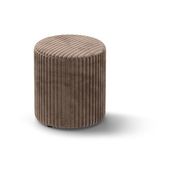 Rudos spalvos iš kordinio velveto pufas Dia – Micadoni 