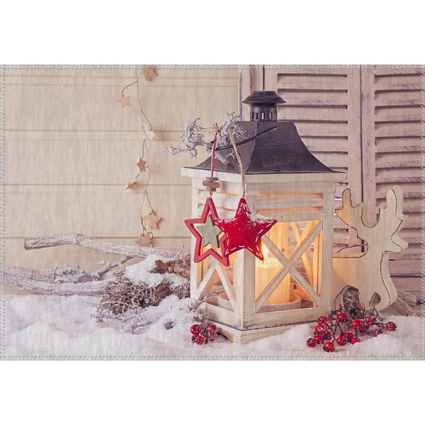 "Carpet Vitaus" Kalėdų laikotarpio žibintas su maža raudona žvaigžde, 50 x 80 cm