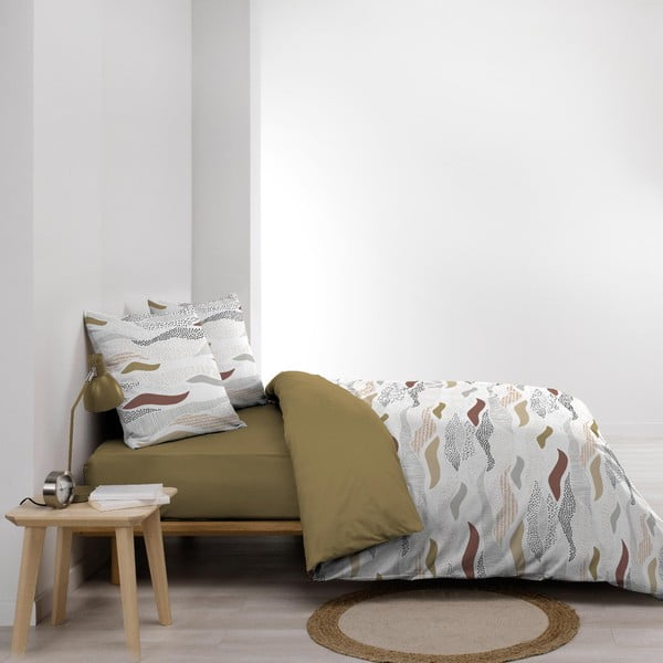 Baltos spalvos iš mikropluošto dvigulė/itin ilga patalynė 240x220 cm Zenith – douceur d'intérieur-image-1
