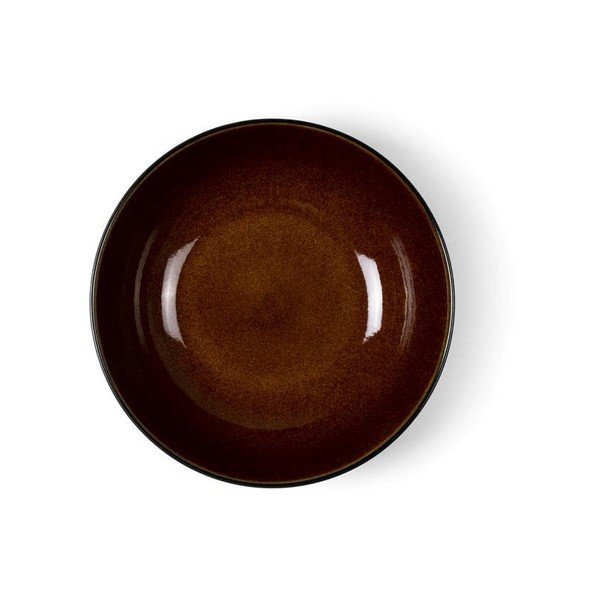 Juodos spalvos/gintarinės spalvos sriubos iš akmens masės lėkštė ø 24 cm Gastro Black/Amber – Bitz-image-1