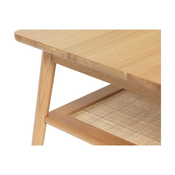 Kavos staliukas natūralios spalvos su ąžuolo dekoro stalviršiu 60x120 cm Barrali – Unique Furniture-image-2