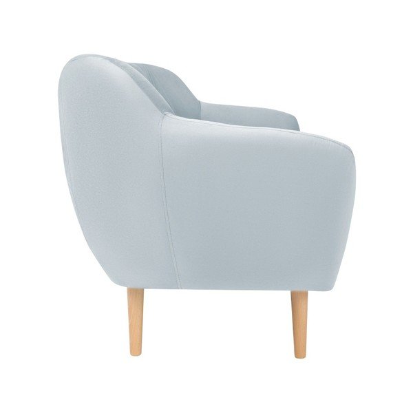 Šviesiai mėlyna aksominė sofa Mazzini Sofas Sardaigne, 158 cm-image-2