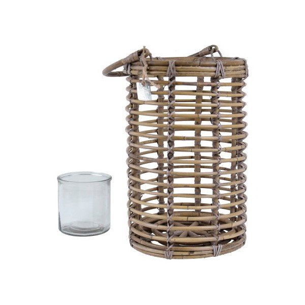 Rataninis žibintas Esschert Design Nature, aukštis 39 cm-image-1