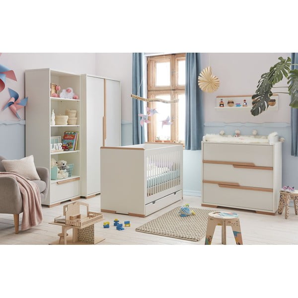 Balta vaikiška komoda su 3 stalčiais Pinio Snap-image-4