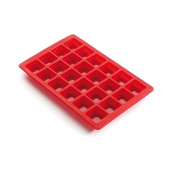 Raudona silikoninė keksiukų forma Lékué