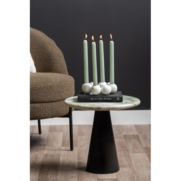 Iš marmuro apvalios formos šoninis stalas ø 40 cm Force – Leitmotiv-image-3