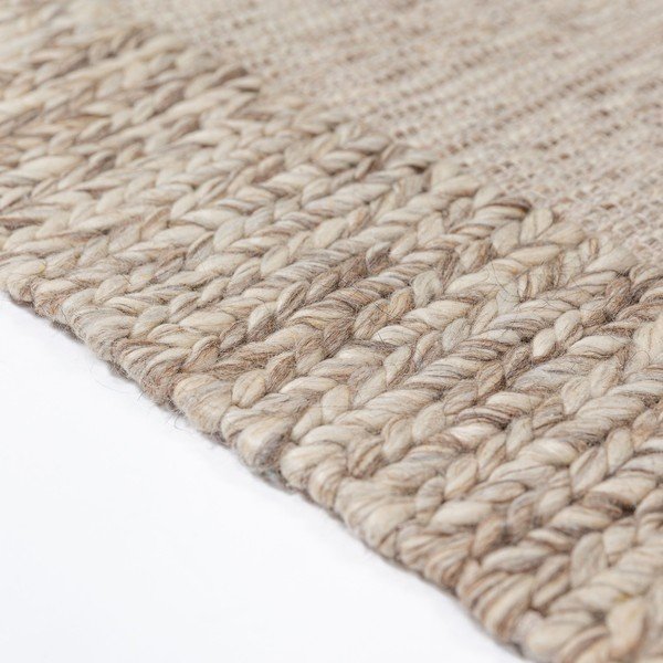 Rankų darbo natūralios spalvos iš vilnos mišinio kilimas 200x290 cm Rue – Flair Rugs-image-4